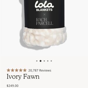 Luxurious Lola Blanket Soft Ivory Fawn